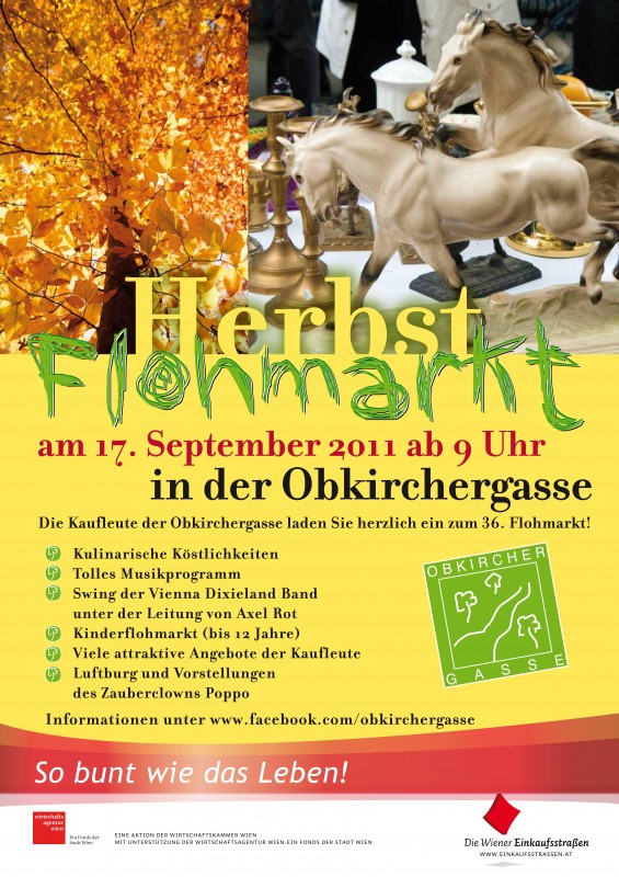 Plakat Herbstflohmarkt
