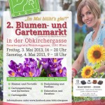 Plakat Blumenmarkt 2013 Bild
